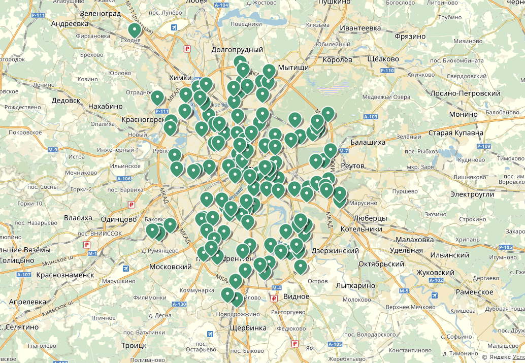 Московская область литвиново карта